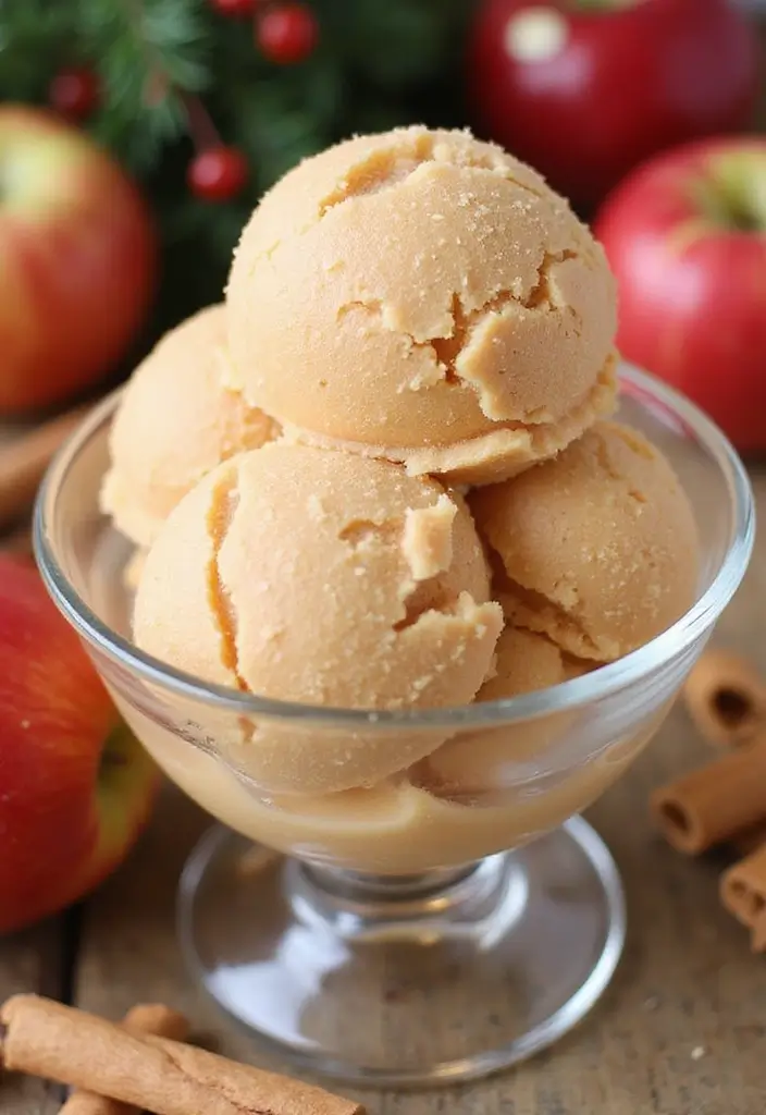 25 Ninja Creami Ice Cream Recipes Christmas Holiday Favorites - 8. Spiced Apple Cider Sorbet