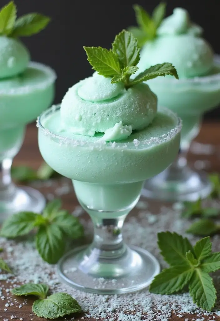 25 Peppermint Ice Cream Dessert Recipes Festive and Fresh - 11. Peppermint Ice Cream Granita