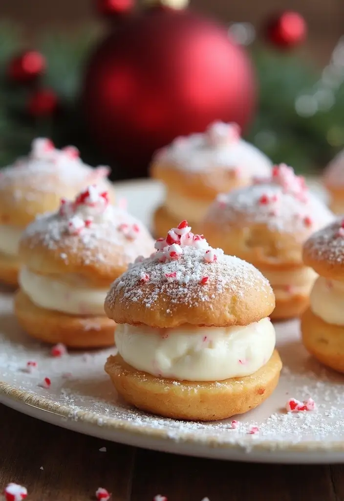 25 Peppermint Ice Cream Dessert Recipes Festive and Fresh - 14. Peppermint Ice Cream Puff Pastry
