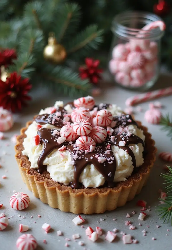 25 Peppermint Ice Cream Dessert Recipes Festive and Fresh - 21. Peppermint Ice Cream Tart
