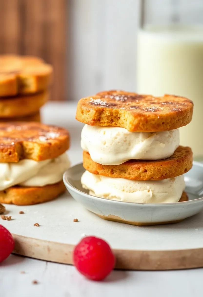 26 Creative Ice Cream Sandwich Recipes You’ll Want to Save 18 26 Creative Ice Cream Sandwich Recipes You’ll Want to Save - 18. French Toast Ice Cream Sandwiches