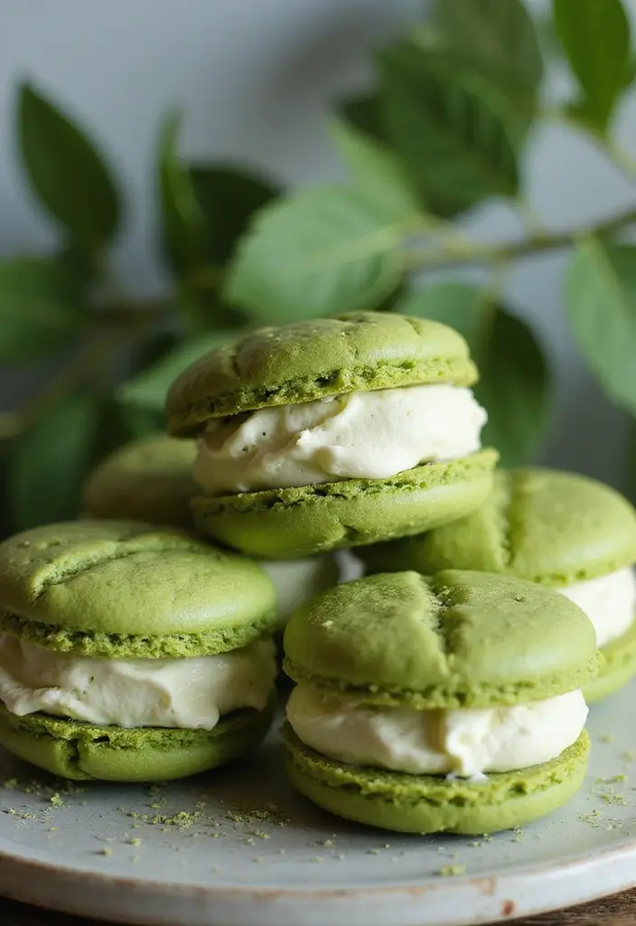 26 Creative Ice Cream Sandwich Recipes You’ll Want to Save 2 26 Creative Ice Cream Sandwich Recipes You’ll Want to Save - 2. Matcha Green Tea Ice Cream Sandwiches