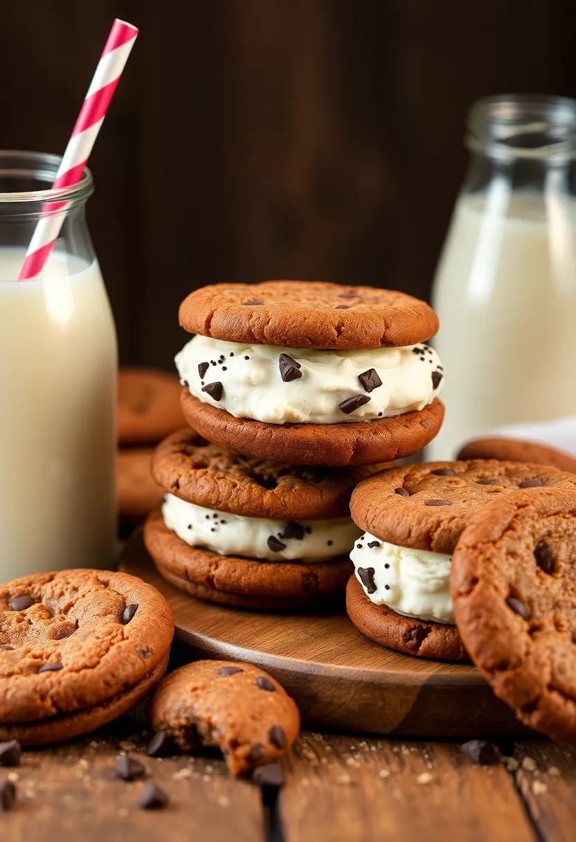 26 Creative Ice Cream Sandwich Recipes You’ll Want to Save 23 26 Creative Ice Cream Sandwich Recipes You’ll Want to Save - 23. Milk and Cookies Ice Cream Sandwiches