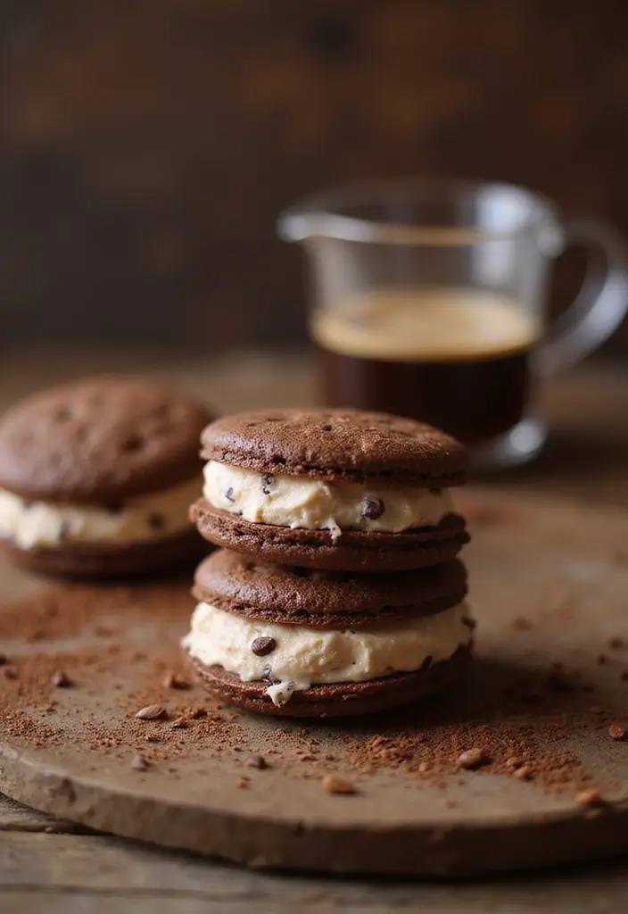 26 Creative Ice Cream Sandwich Recipes You’ll Want to Save 9 26 Creative Ice Cream Sandwich Recipes You’ll Want to Save - 9. Mocha Espresso Ice Cream Sandwiches