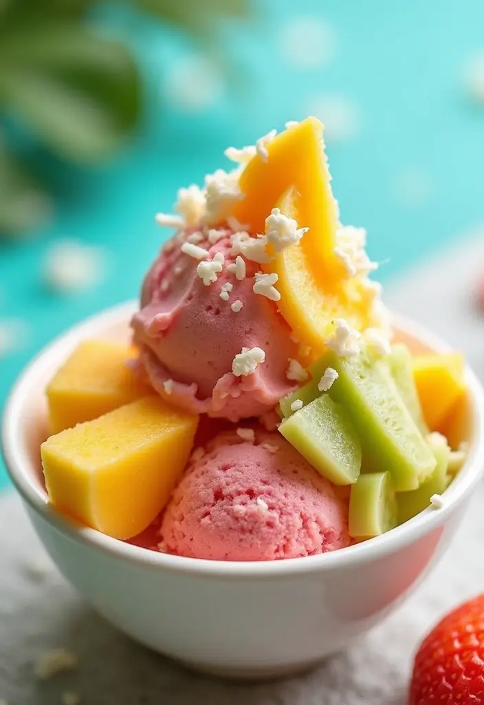 26 Fruit Ice Cream Recipes Naturally Refreshing - 13. Tropical Fruit Ice Cream