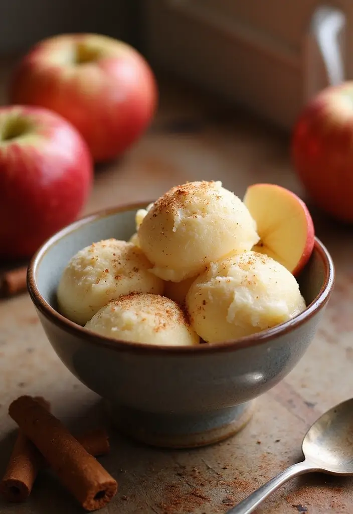 26 Fruit Ice Cream Recipes Naturally Refreshing - 16. Spiced Apple Sorbet