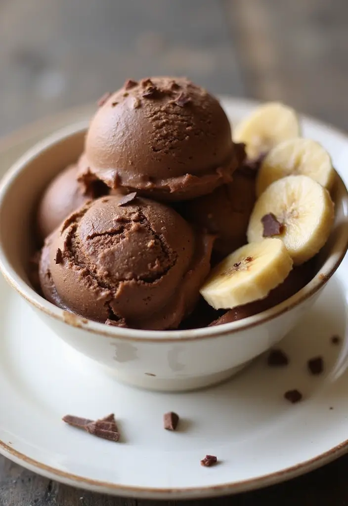 26 Fruit Ice Cream Recipes Naturally Refreshing - 20. Chocolate Banana Ice Cream