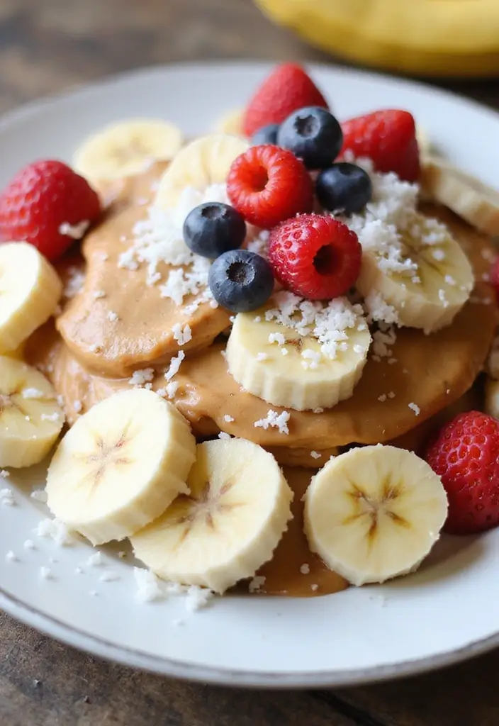 26 Fruit Ice Cream Recipes Naturally Refreshing - 21. Almond Butter Banana Split
