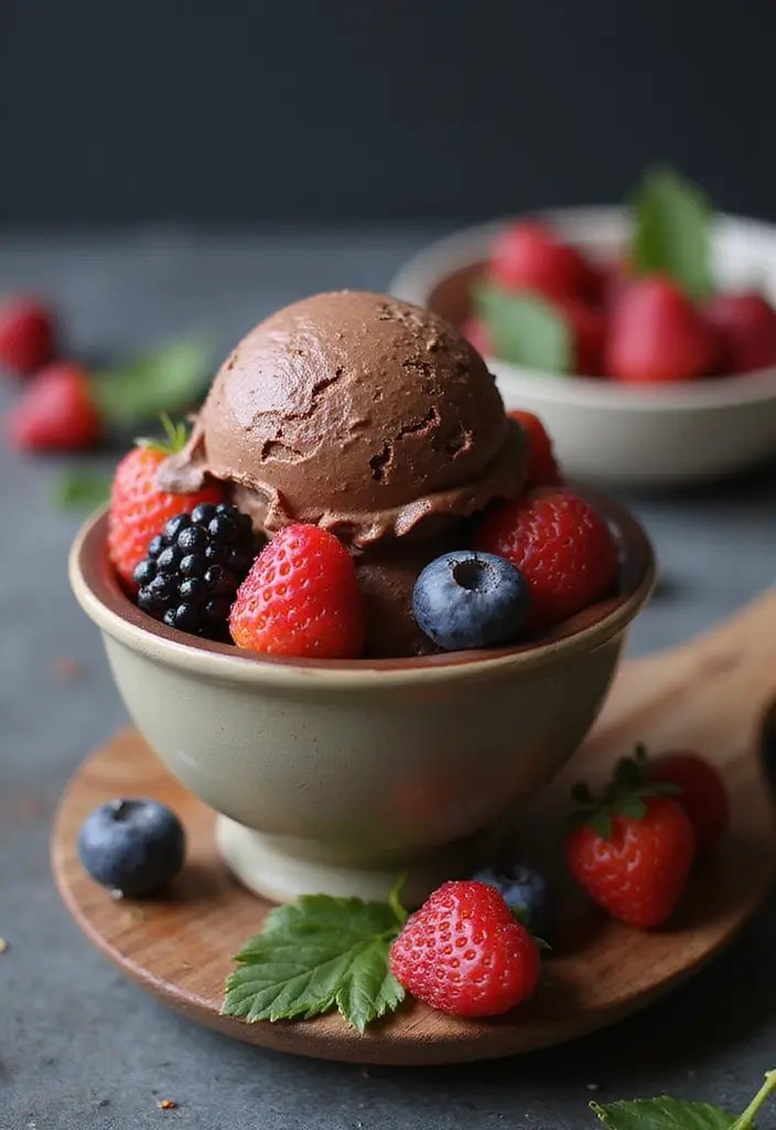26 Fruit Ice Cream Recipes Naturally Refreshing - 22. Chocolate Avocado Ice Cream