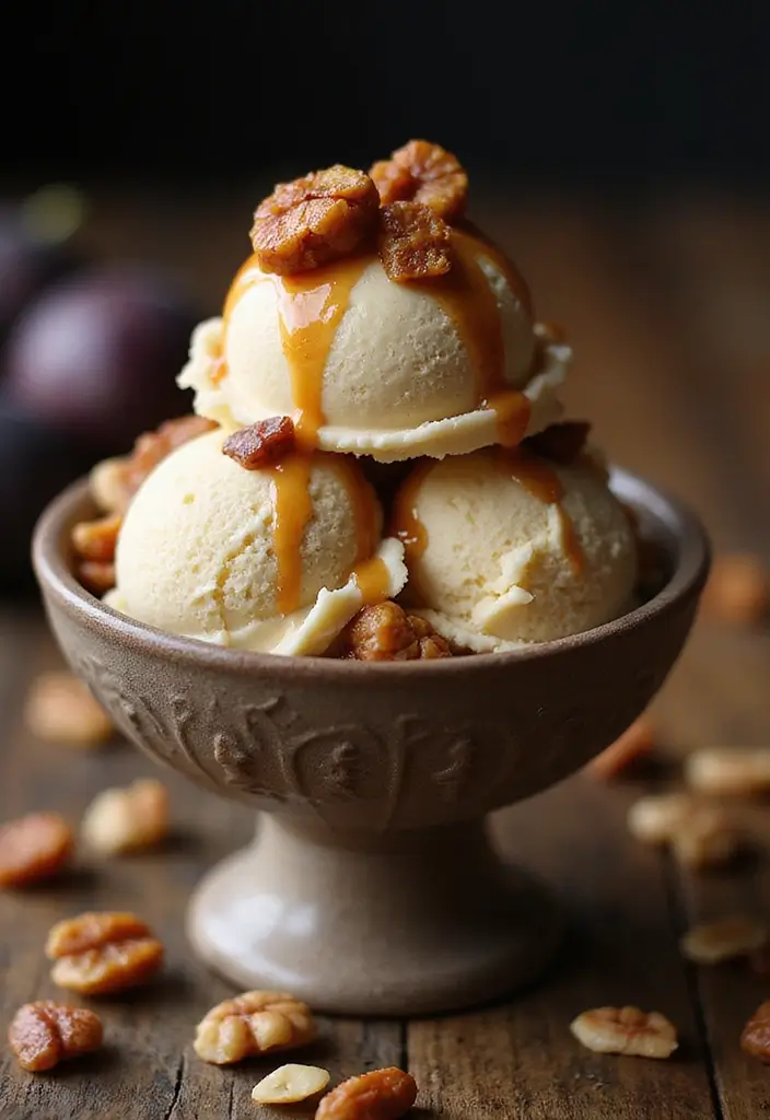 26 Fruit Ice Cream Recipes Naturally Refreshing - 25. Caramelized Fig Ice Cream
