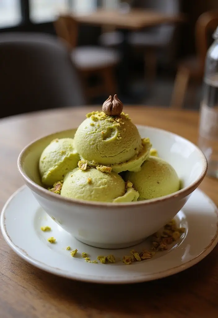26 Krups Ice Cream Maker Recipes: Classic and Modern 13 26 Krups Ice Cream Maker Recipes: Classic and Modern - 13. Pistachio Cardamom Ice Cream