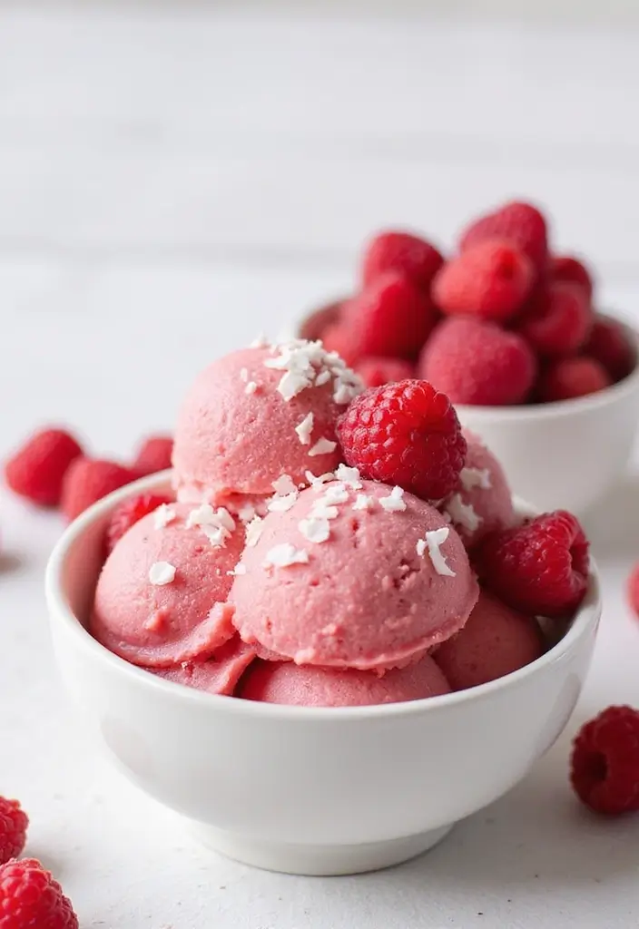 26 Krups Ice Cream Maker Recipes: Classic and Modern 7 26 Krups Ice Cream Maker Recipes: Classic and Modern - 7. Raspberry Coconut Sorbet
