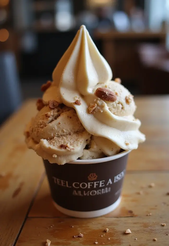 26 Krups Ice Cream Maker Recipes: Classic and Modern 8 26 Krups Ice Cream Maker Recipes: Classic and Modern - 8. Coffee Almond Ice Cream