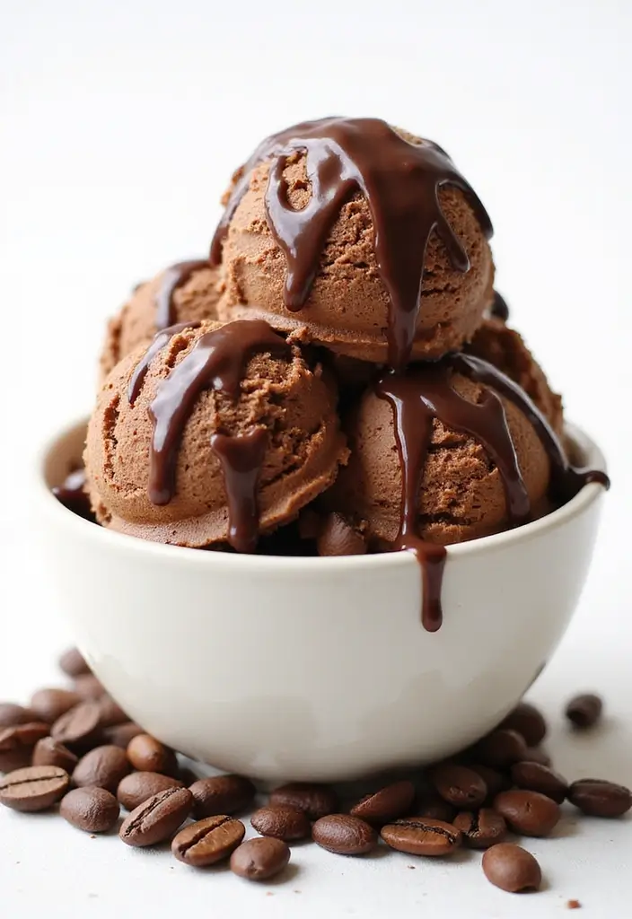 26 Ninja Creami Ice Cream Recipes Sugar Free and Guilt Free 10 26 Ninja Creami Ice Cream Recipes Sugar Free and Guilt Free - 10. Mocha Fudge Ripple
