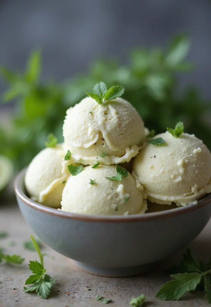 26 Ninja Creami Ice Cream Recipes Sugar Free and Guilt Free 21 26 Ninja Creami Ice Cream Recipes Sugar Free and Guilt Free - 21. Savory Herb Ice Cream