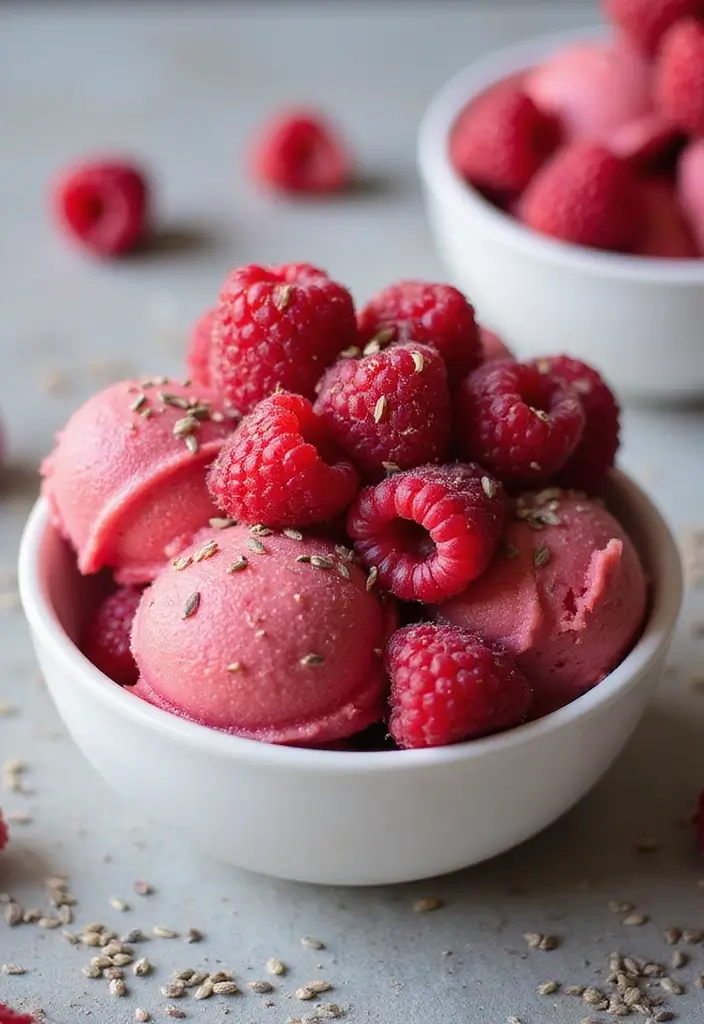 26 Ninja Creami Ice Cream Recipes Sugar Free and Guilt Free 8 26 Ninja Creami Ice Cream Recipes Sugar Free and Guilt Free - 8. Raspberry Chia Sorbet