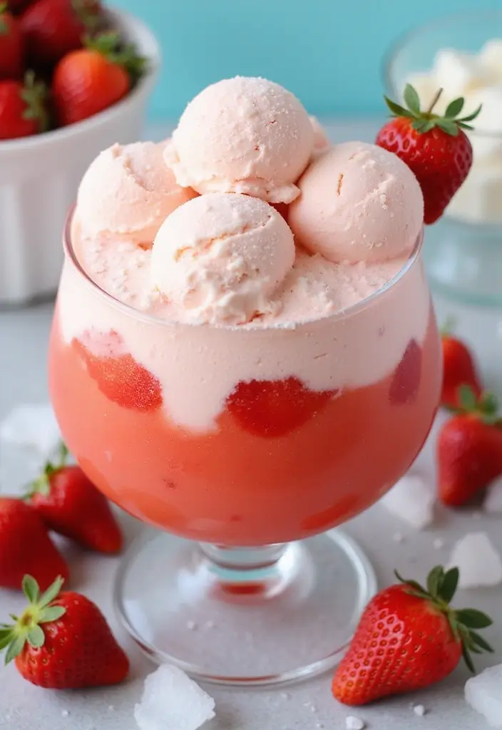 26 Strawberry Ice Cream Punch Recipes Party Favorites - 1. Classic Strawberry Ice Cream Punch