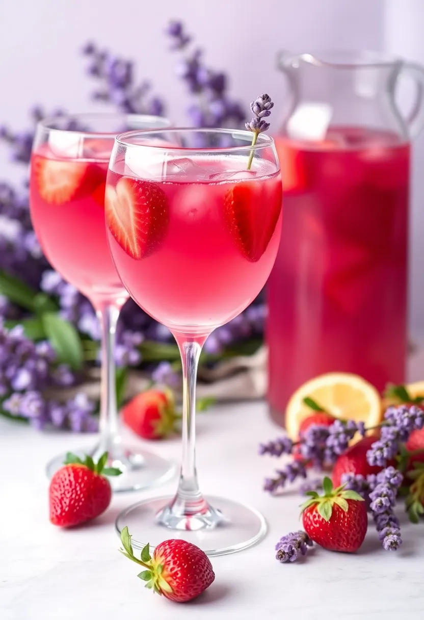 26 Strawberry Ice Cream Punch Recipes Party Favorites - 10. Strawberry Lavender Punch