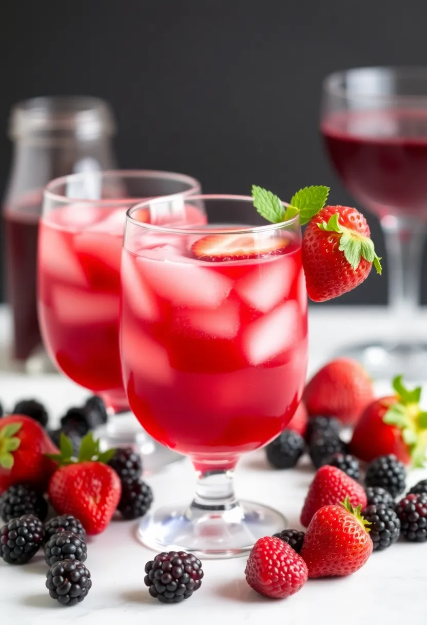 26 Strawberry Ice Cream Punch Recipes Party Favorites - 20. Strawberry Blackberry Punch