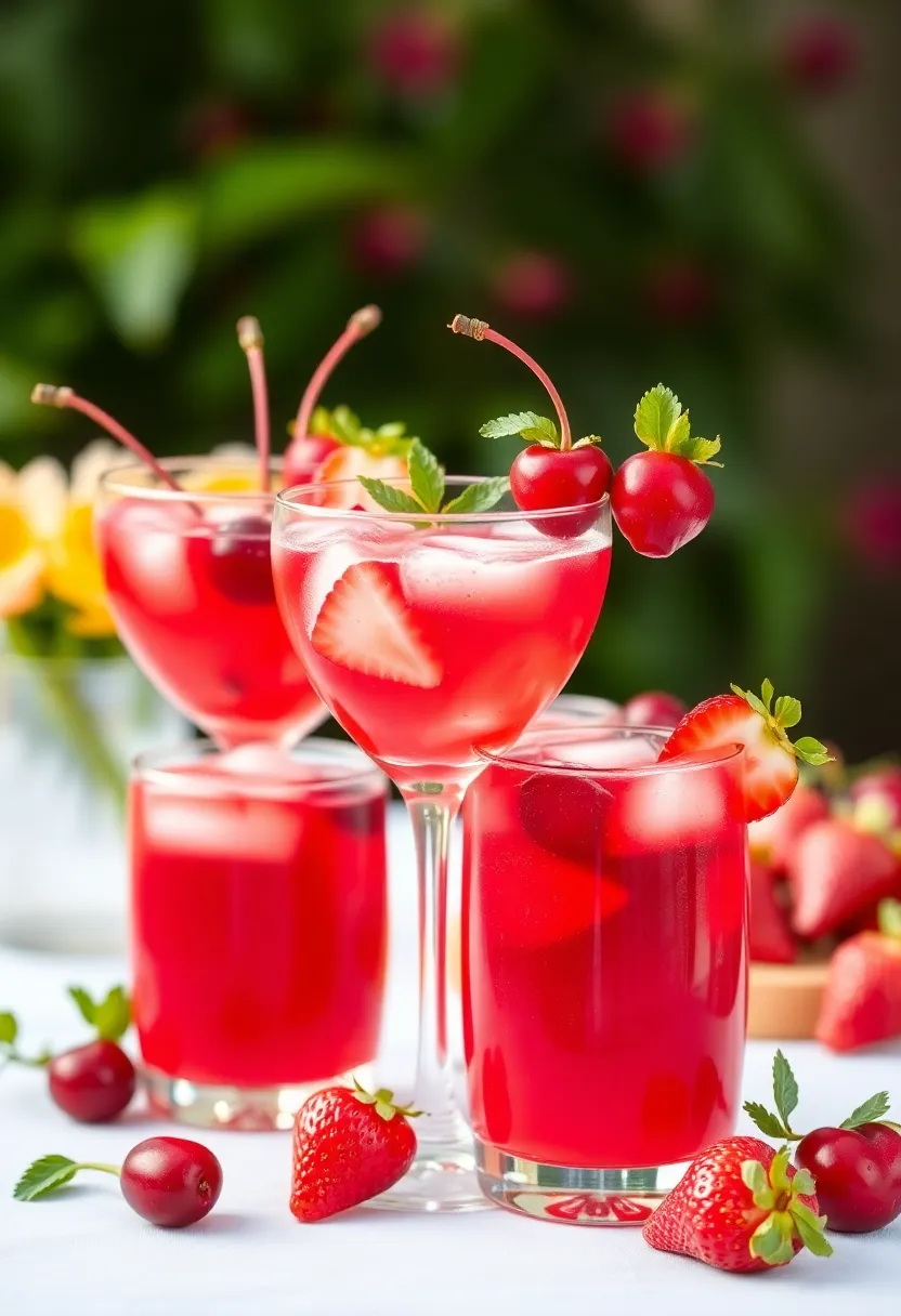 26 Strawberry Ice Cream Punch Recipes Party Favorites - 21. Strawberry Cherry Punch
