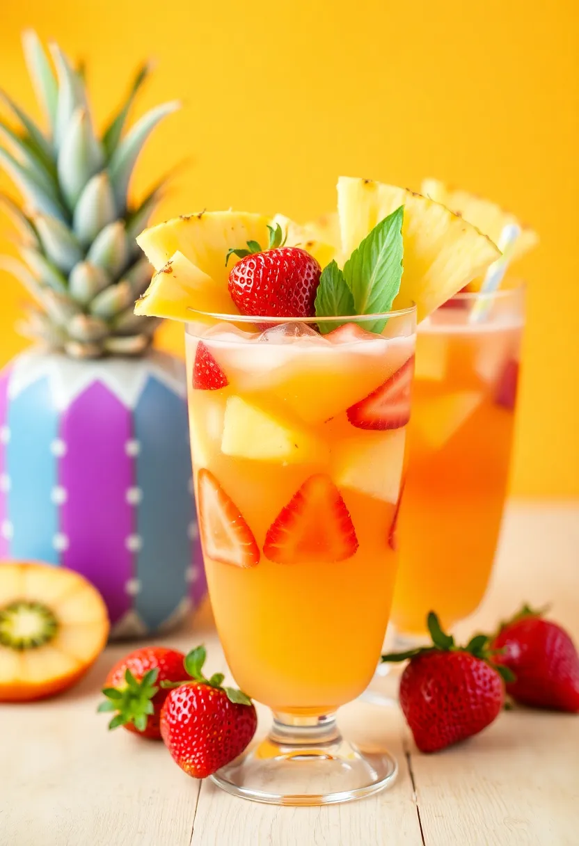 26 Strawberry Ice Cream Punch Recipes Party Favorites - 25. Strawberry Pineapple Punch