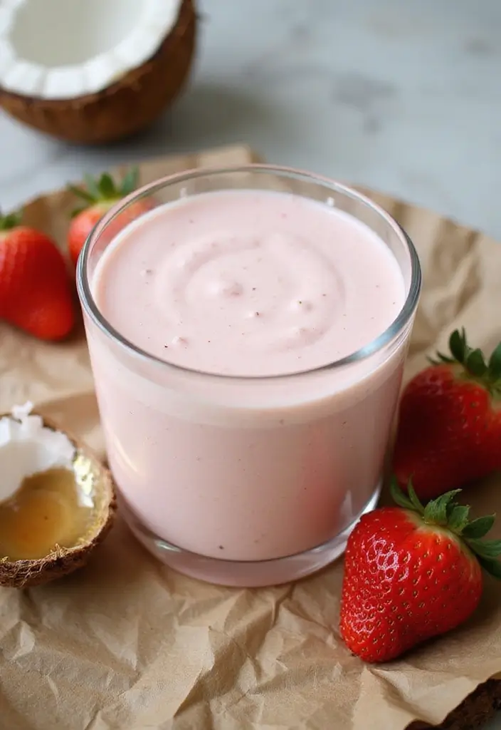 26 Strawberry Ice Cream Punch Recipes Party Favorites - 4. Strawberry Coconut Cream Punch