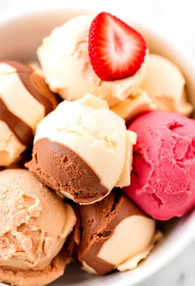 27 Americana Ice Cream Maker Recipes Full of Fun - 15. Neapolitan Ice Cream