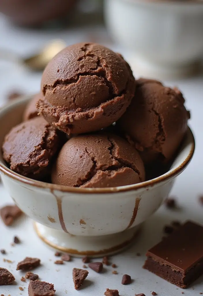 27 Americana Ice Cream Maker Recipes Full of Fun - 2. Chocolate Fudge Brownie Ice Cream
