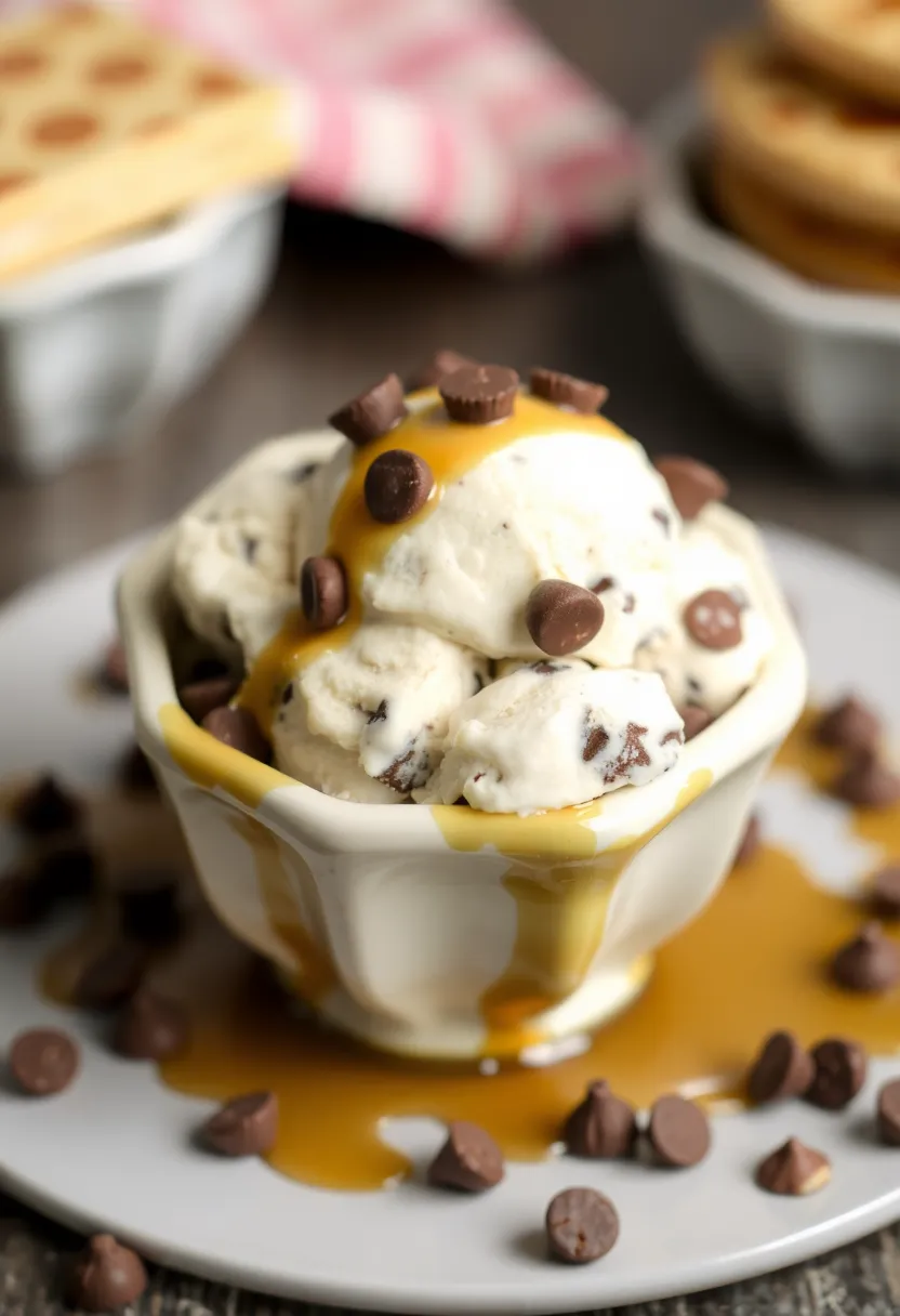27 Americana Ice Cream Maker Recipes Full of Fun - 23. Chocolate Chip Pancake Ice Cream