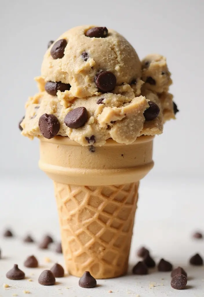 27 Americana Ice Cream Maker Recipes Full of Fun - 7. Cookie Dough Ice Cream