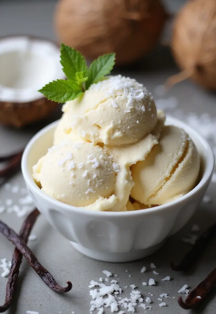 27 Delicious Dairy-Free Paleo Ice Cream Recipes You Need to Try 1 27 Delicious Dairy-Free Paleo Ice Cream Recipes You Need to Try - 1. Creamy Coconut Vanilla Ice Cream