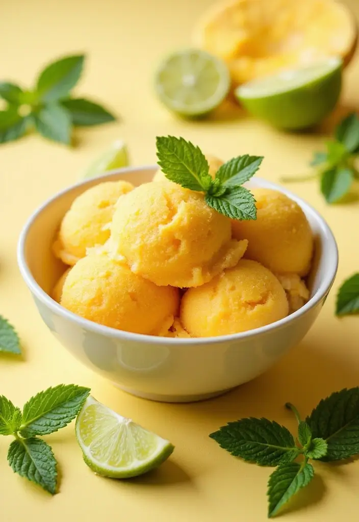 27 Four Ingredient Ice Cream Recipes Quick and Easy 11 27 Four Ingredient Ice Cream Recipes Quick and Easy - 11. Mango Coconut Sorbet
