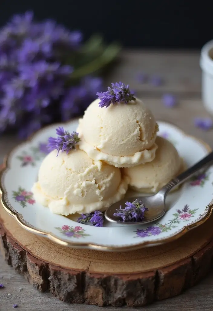 27 Four Ingredient Ice Cream Recipes Quick and Easy 13 27 Four Ingredient Ice Cream Recipes Quick and Easy - 13. Honey Lavender Ice Cream