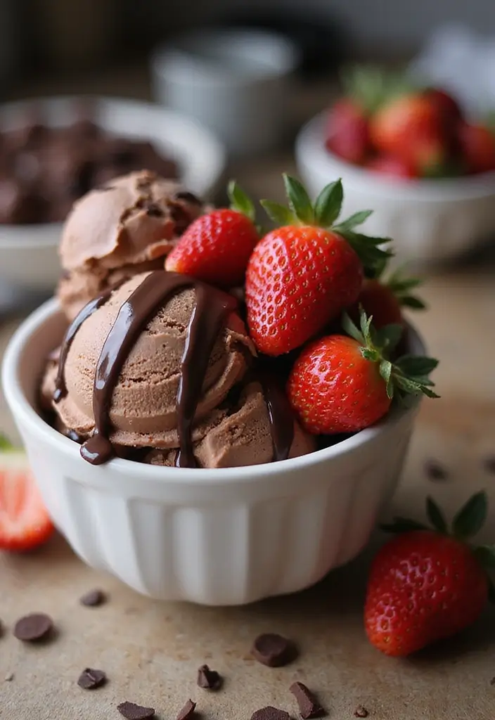27 Four Ingredient Ice Cream Recipes Quick and Easy 26 27 Four Ingredient Ice Cream Recipes Quick and Easy - 26. Chocolate Dipped Strawberry Ice Cream