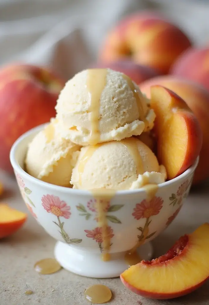 27 Four Ingredient Ice Cream Recipes Quick and Easy 27 27 Four Ingredient Ice Cream Recipes Quick and Easy - 27. Vanilla Peach Ice Cream