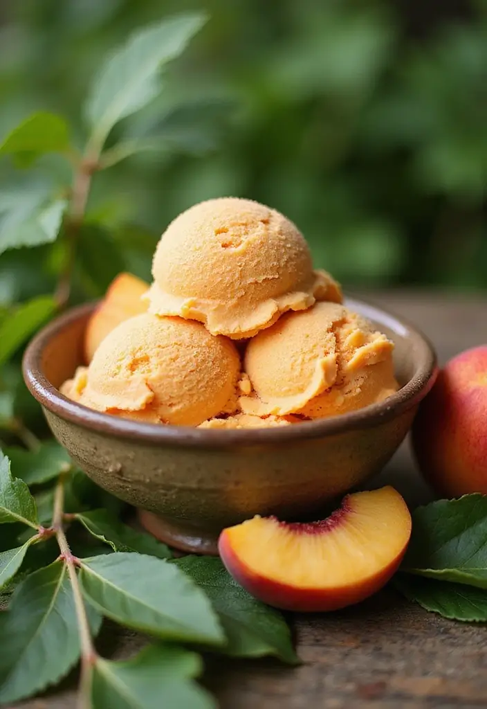 27 Four Ingredient Ice Cream Recipes Quick and Easy 4 27 Four Ingredient Ice Cream Recipes Quick and Easy - 4. Peachy Yogurt Ice Cream