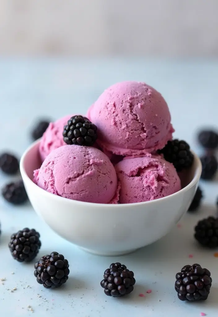 27 Four Ingredient Ice Cream Recipes Quick and Easy 8 27 Four Ingredient Ice Cream Recipes Quick and Easy - 8. Blackberry Coconut Milk Ice Cream