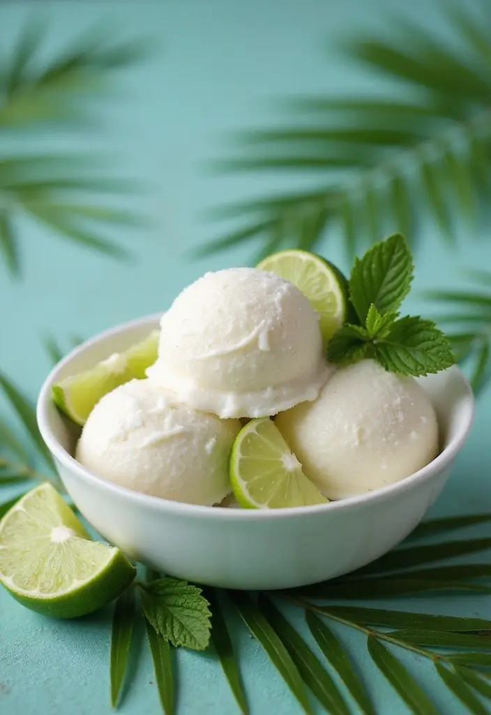27 Gourmet Dairy-Free Breville Ice Cream Maker Recipes That Taste Like Heaven - 1. Creamy Coconut Lime Sorbet