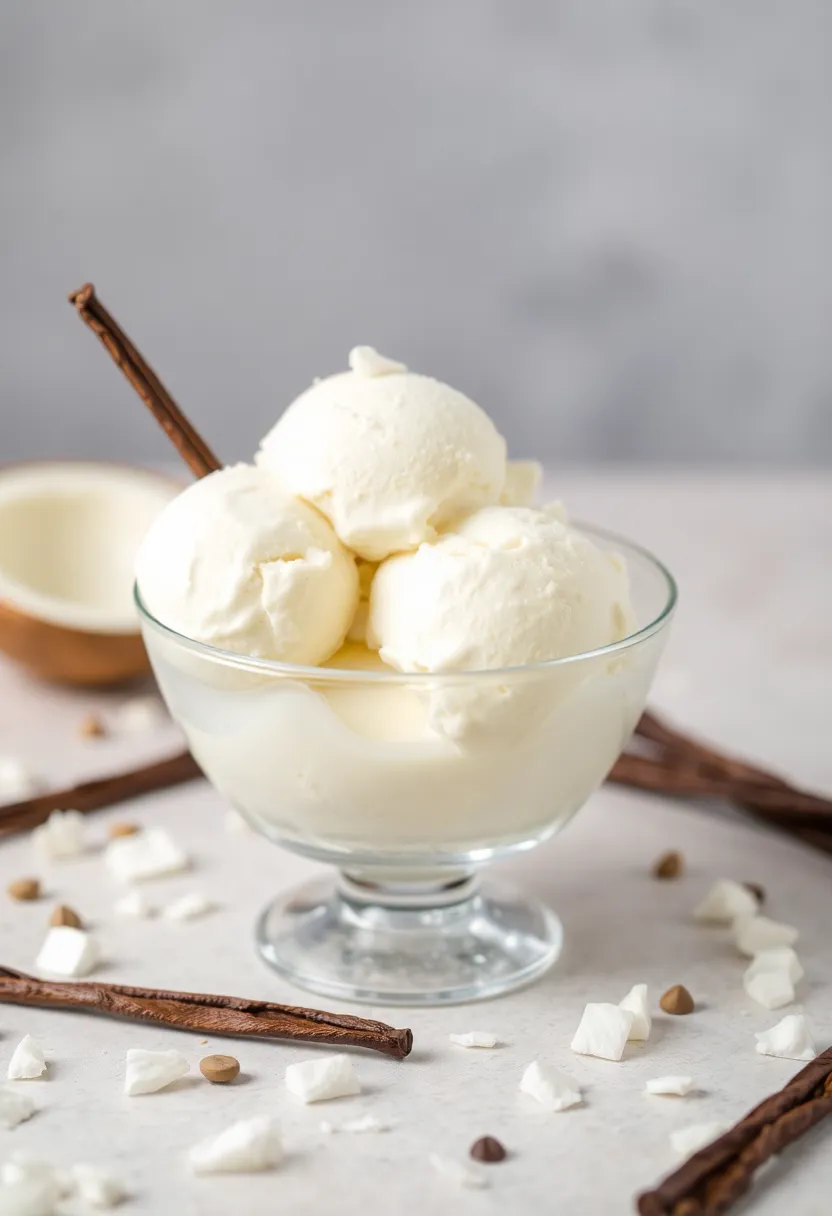 27 Gourmet Dairy-Free Breville Ice Cream Maker Recipes That Taste Like Heaven - 17. Vanilla Bean Coconut Ice Cream