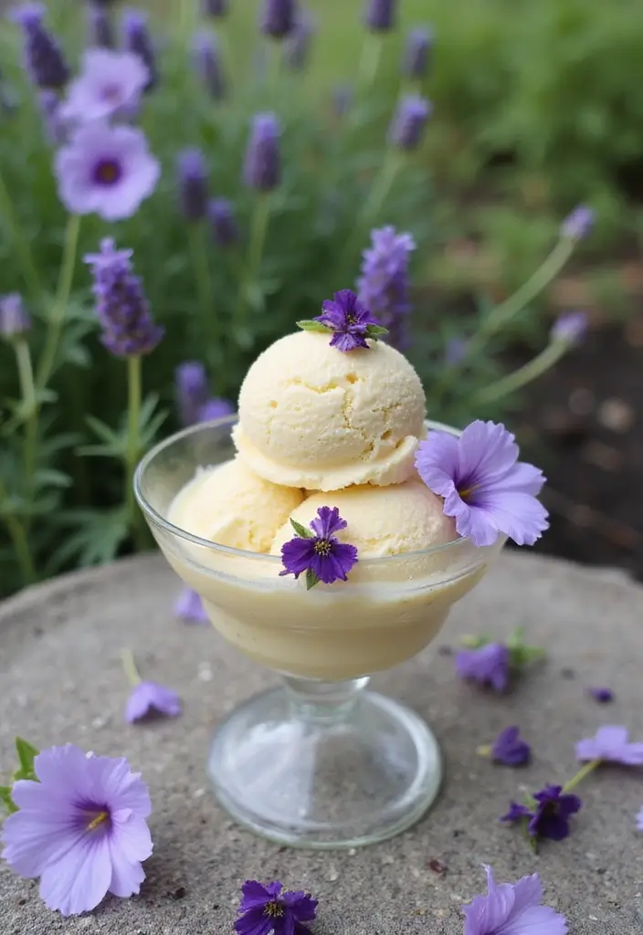 27 Gourmet Dairy-Free Breville Ice Cream Maker Recipes That Taste Like Heaven - 7. Lavender Honey Ice Cream