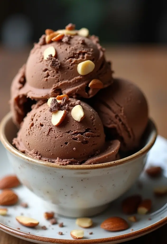 27 Keto Ice Cream Recipes Guilt Free and Creamy - 16. Mocha Almond Fudge Keto Ice Cream