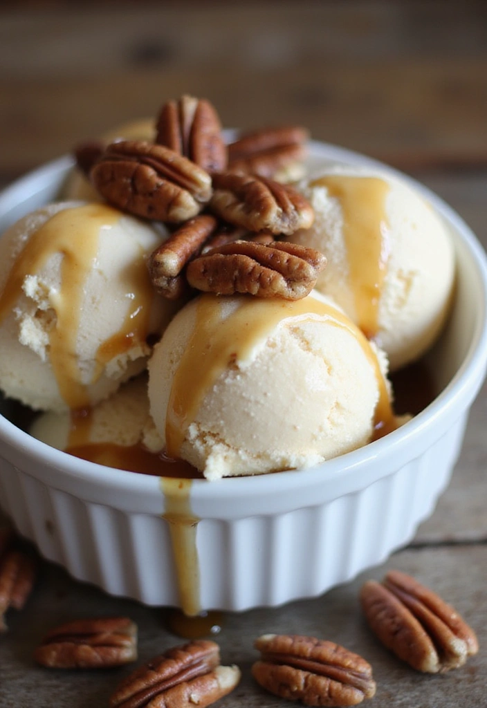 27 Keto Ice Cream Recipes Guilt Free and Creamy - 23. Maple Pecan Keto Ice Cream
