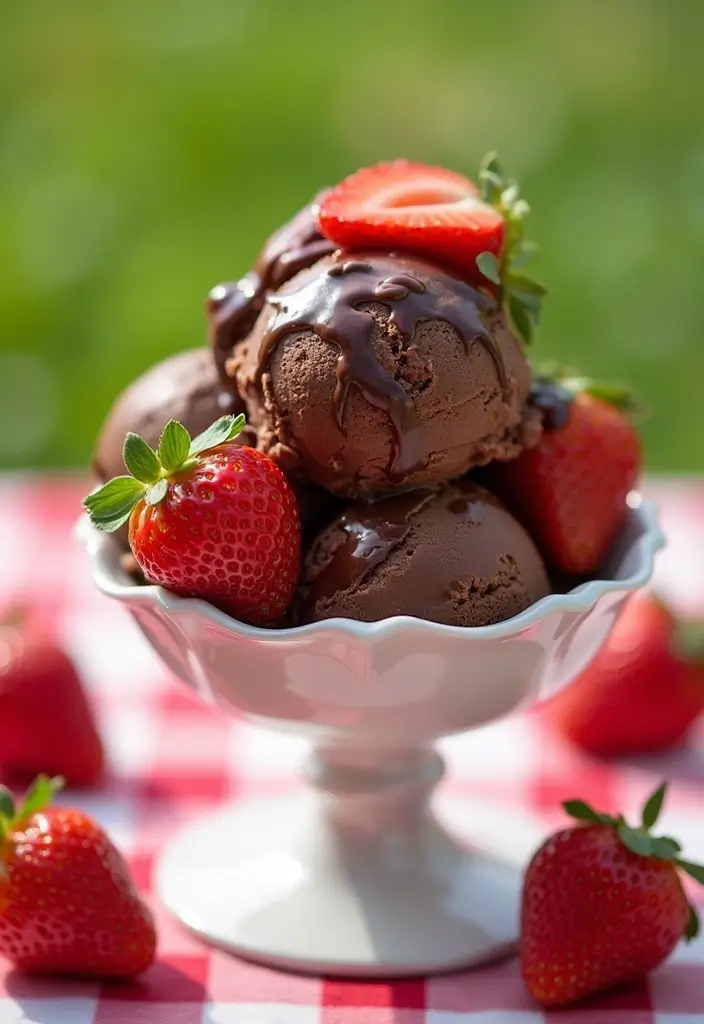 27 Keto Ice Cream Recipes Guilt Free and Creamy - 24. Chocolate Covered Strawberry Keto Ice Cream