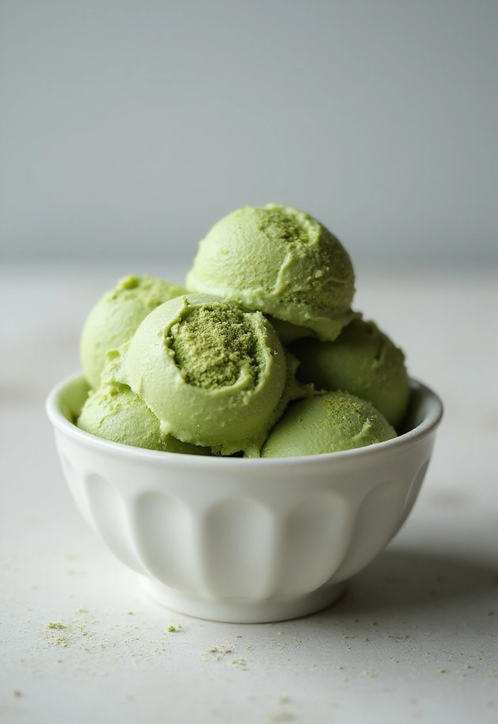 27 Keto Ice Cream Recipes Guilt Free and Creamy - 25. Matcha Green Tea Keto Ice Cream
