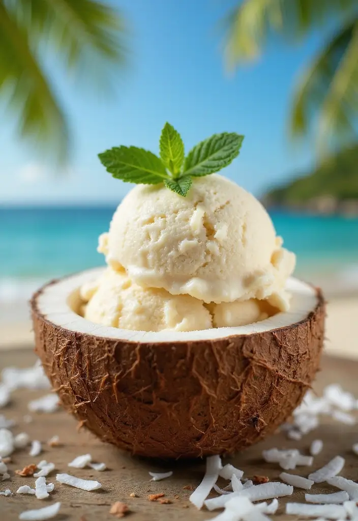 27 Keto Ice Cream Recipes Guilt Free and Creamy - 26. Vanilla Coconut Swirl Keto Ice Cream