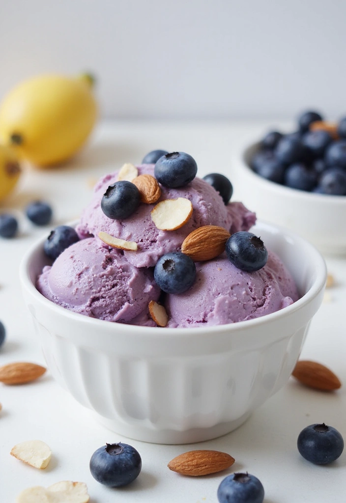 27 Keto Ice Cream Recipes Guilt Free and Creamy - 7. Blueberry Almond Keto Ice Cream