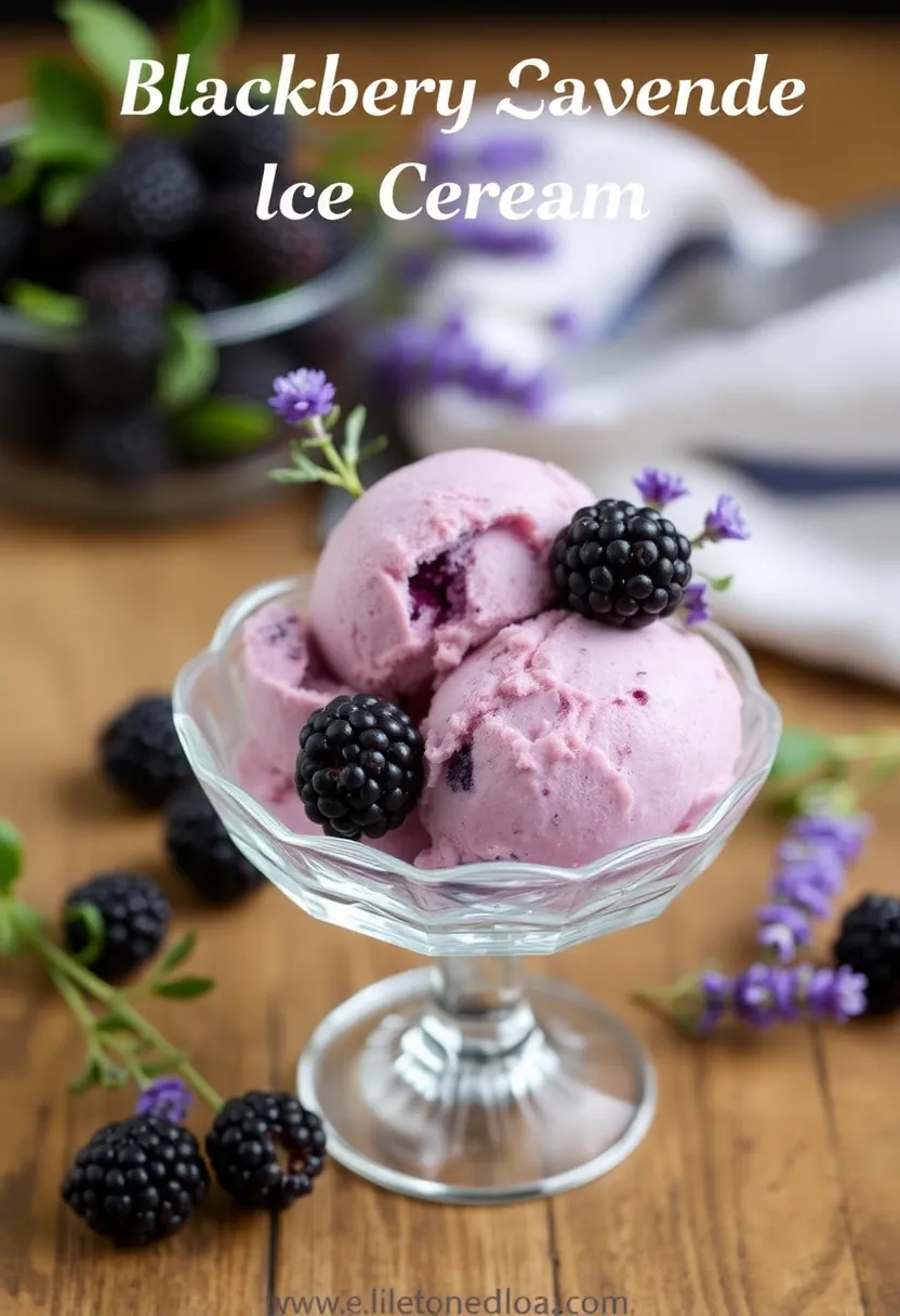 27 Ninja Creami Ice Cream Recipes with Heavy Cream You’ll Love - 17. Blackberry Lavender Dream