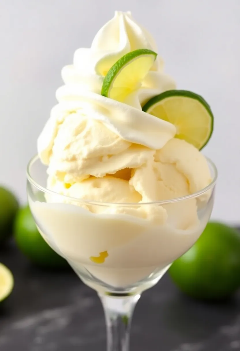 27 Ninja Creami Ice Cream Recipes with Heavy Cream You’ll Love - 27. Key Lime Pie Ice Cream