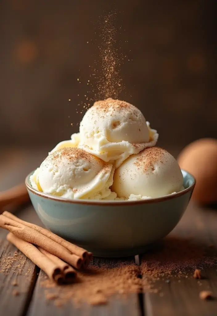 27 Whole30 Ice Cream Recipes Clean and Delicious - 13. Cinnamon Coconut Ice Cream