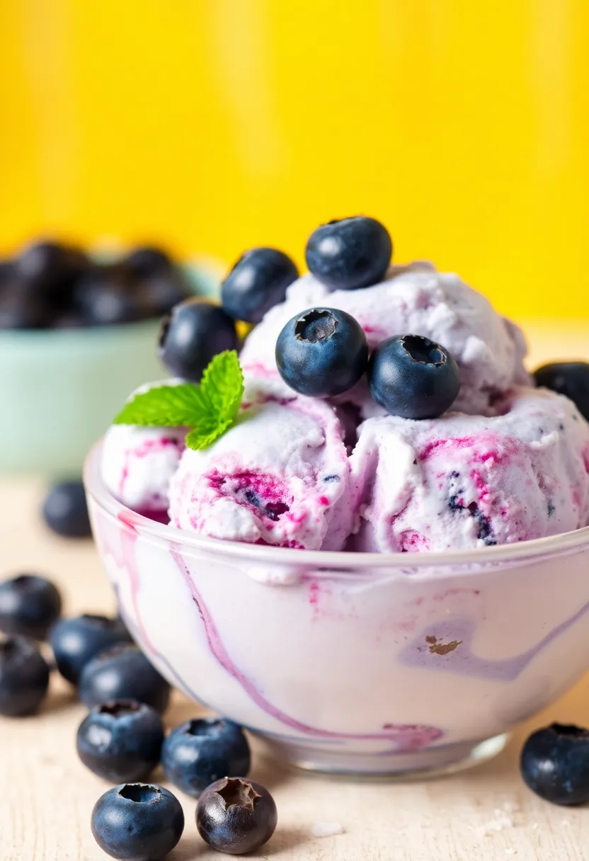 27 Whole30 Ice Cream Recipes Clean and Delicious - 17. Blueberry Coconut Ice Cream